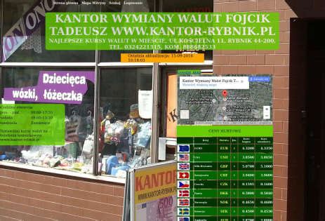 kantor wymiany walut rybnik